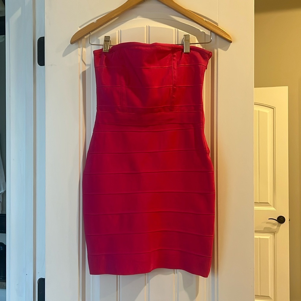 New with tags forever 21 hot pink bandage dress.